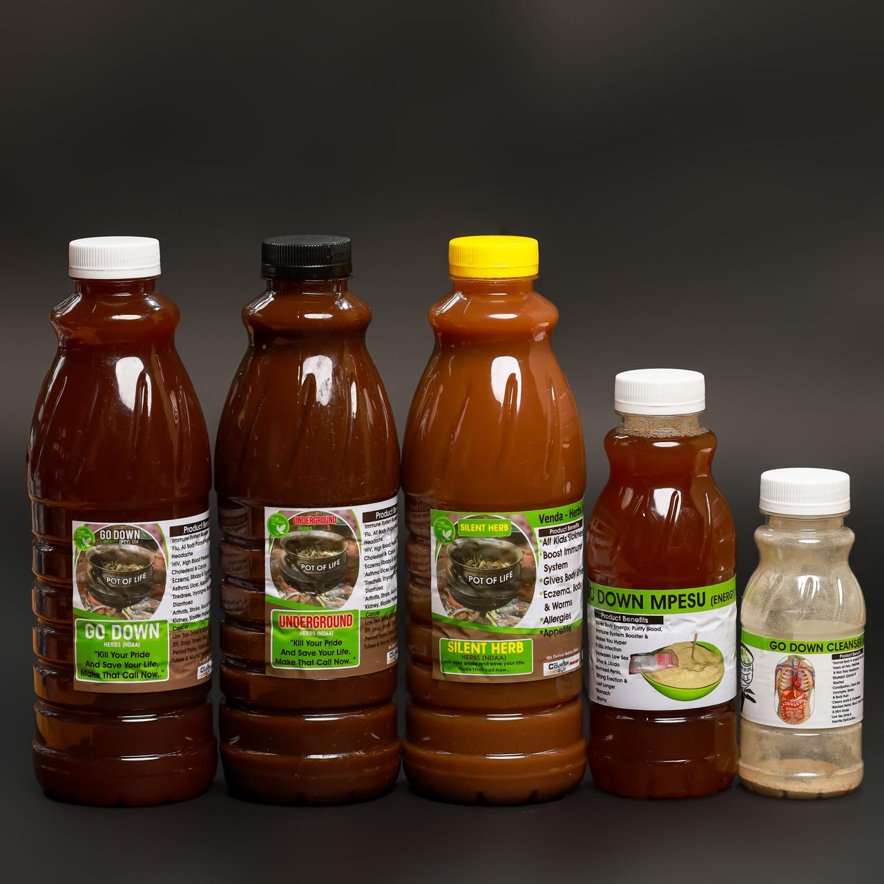 Go Down Herbs product range